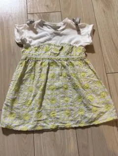 apres les cours 花柄刺繍ワンピース