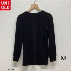 UNIQLO『ユニクロ』極暖　ヒートテック エクストラウォーム 長袖T【M】黒