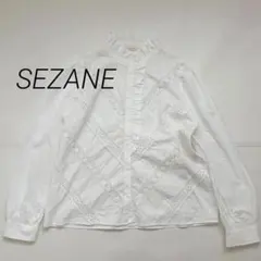 SEZANE レースブラウス ピンク 38 M セザンヌ シャツ 刺繍 - メルカリ