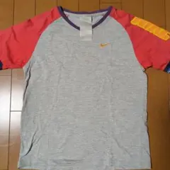 Nike ラグラン Tシャツ グレー/レッド