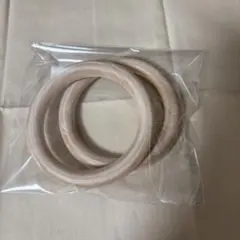 未使用　ウッドリング　ハンドメイド　2本