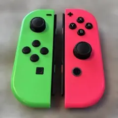 【美品純正完動品】Nintendo SwitchJoy-Conピンクグリーン③