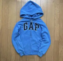 old GAP フルジッパー パーカー L 青