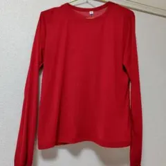 GUシアーTシャツ　レッド