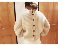 シンゾーン　2way ボリュームスリーブニット カーディガン