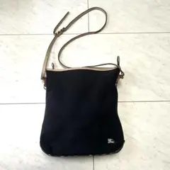 良品 Burberry バーバリー ブルーレーベル ショルダーバッグ ネイビー