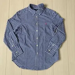 Ralph Lauren ラルフローレン　M 長袖　ギンガムチェックシャツ 青