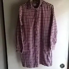 ユニクロ チェックシャツワンピース