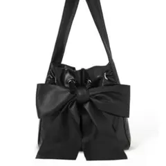 【GRL】レザーリボンショルダーバッグ