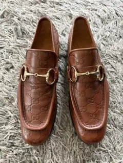 美品】GUCCI ホースビットローファー ラグソール 茶 37C 24㎝ - メルカリ