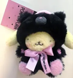 【新品】サンリオ　まっくろあにまるず　マスコットホルダー　ポムポムプリン