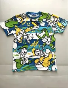 Tokyo Disney Resort ドナルドダック 総柄Tシャツ S