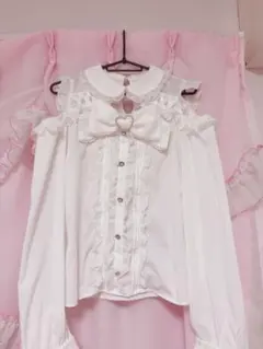 LIZ LISA bigリボンオープンショルダーブラウス