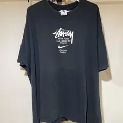 XL ナイキ ステューシー コラボ　インターナショナル Tシャツ　ブラック