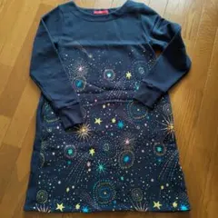 graniph 星と花火プリント ワンピース M