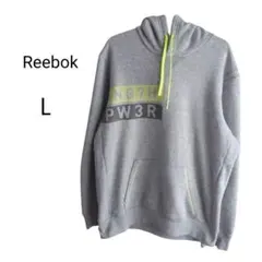 ◇Reebok リーボック プルオーバーパーカー L グレー メンズ