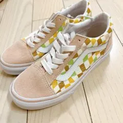 新品　バンズ　vans キッズ 子供用 スニーカー　19cm ピンク
