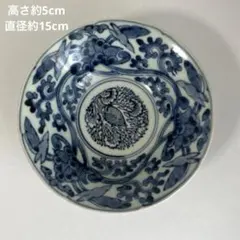 清代 青花 唐草文様 青瓷 染付皿 陶磁器 - メルカリ