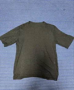 古着　プリーツＴシャツ　ブラック