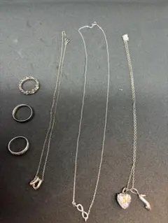 シルバー925 純銀リング ネックレス まとめ売り