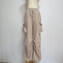 カーゴパラシュートパンツ（X S）オーバーサイズ　ゆるだぼ　裾ドロスト