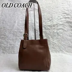 未使用級✨OLD COACH トートバッグ グラブタンレザー USA製 ブラウン