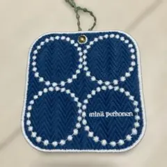 minä perhonen 円形刺繍チャーム