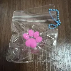 スクイーズ ミニ キーホルダー 肉球 ピンク