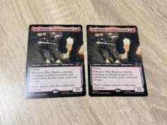 MTG マーベル　重武装のアベンジャーズ、ウォーマシン　拡張アート　英語　2枚