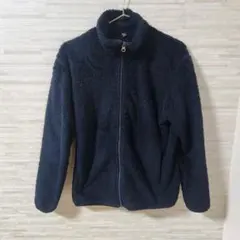 【S】UNIQLO ユニクロ ボアフリースジャケット ネイビー