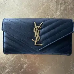Saint Laurent YSL 長財布　サンローラン　財布　黒　ブラックのサムネイル