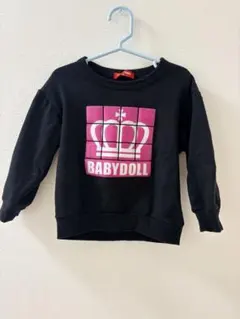 BABYDOLL ブラック トレーナー