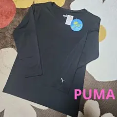【新品/タグ付】PUMA ブラック 長袖 Tシャツ LL UPF50+