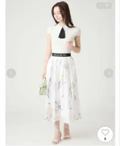 ☆美品☆マーリエルカセット【19号】シェルプリントタックスカート