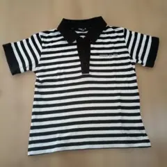 COMME CA ISM ストライプポロシャツ 110A