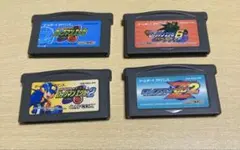 ロックマンシリーズ・ゲームボーイアドバイスのソフト4本セット