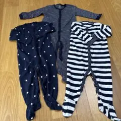 未使用品nextbaby 長袖　ロンパース 3点 9-12M