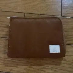 値下げ　ポーター　ブラウン 二つ折り財布 ジッパー付き