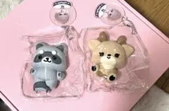 2個セット　MoMo スクイーズ 動物 アニマル アライグマ＆シカ　鹿