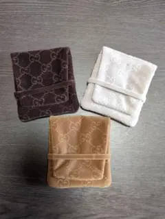 Gucci ベージュ GGパターン ポーチ - メルカリ