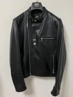 EMMETI アッカ ブラック レザー ライダースジャケット　値下可 干場義雅モデル] EMMETI エンメティ H UOMO アッカ シングル