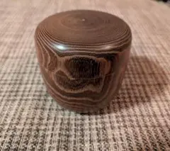 棗槐えんじゅ木地茶入　茶道具のサムネイル