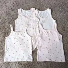 オーガニックコットンベビー肌着 キャミソール/ロンパース　4枚セット
