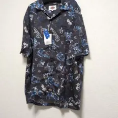 【新品タグ付き】Dickies アロハシャツ チャコール Lサイズのサムネイル