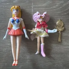 セーラームーン フィギュア 2体セット チャーム付き