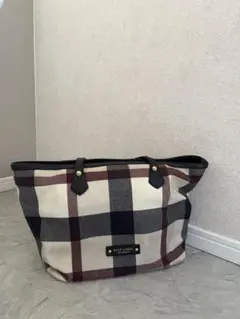 BLUE LABEL チェック柄トートバッグ