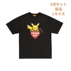 2点セット POKEMON MADE GRAPHIC T-SHIRT 黒 L