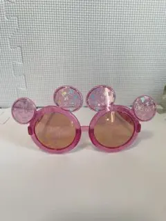 ミッキー型　ピンク　サングラス　ディズニー
