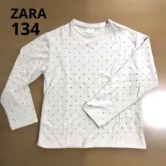 ZABA ベージュ ドット柄 長袖カットソー 9 134