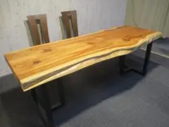 1745□ 杉 スギ テーブル ローテーブル ダイニング 座卓 一枚板 天板